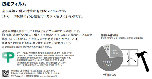 防犯フィルム 【ULTRA S2200】 3M スコッチティント ウインドウフィルム